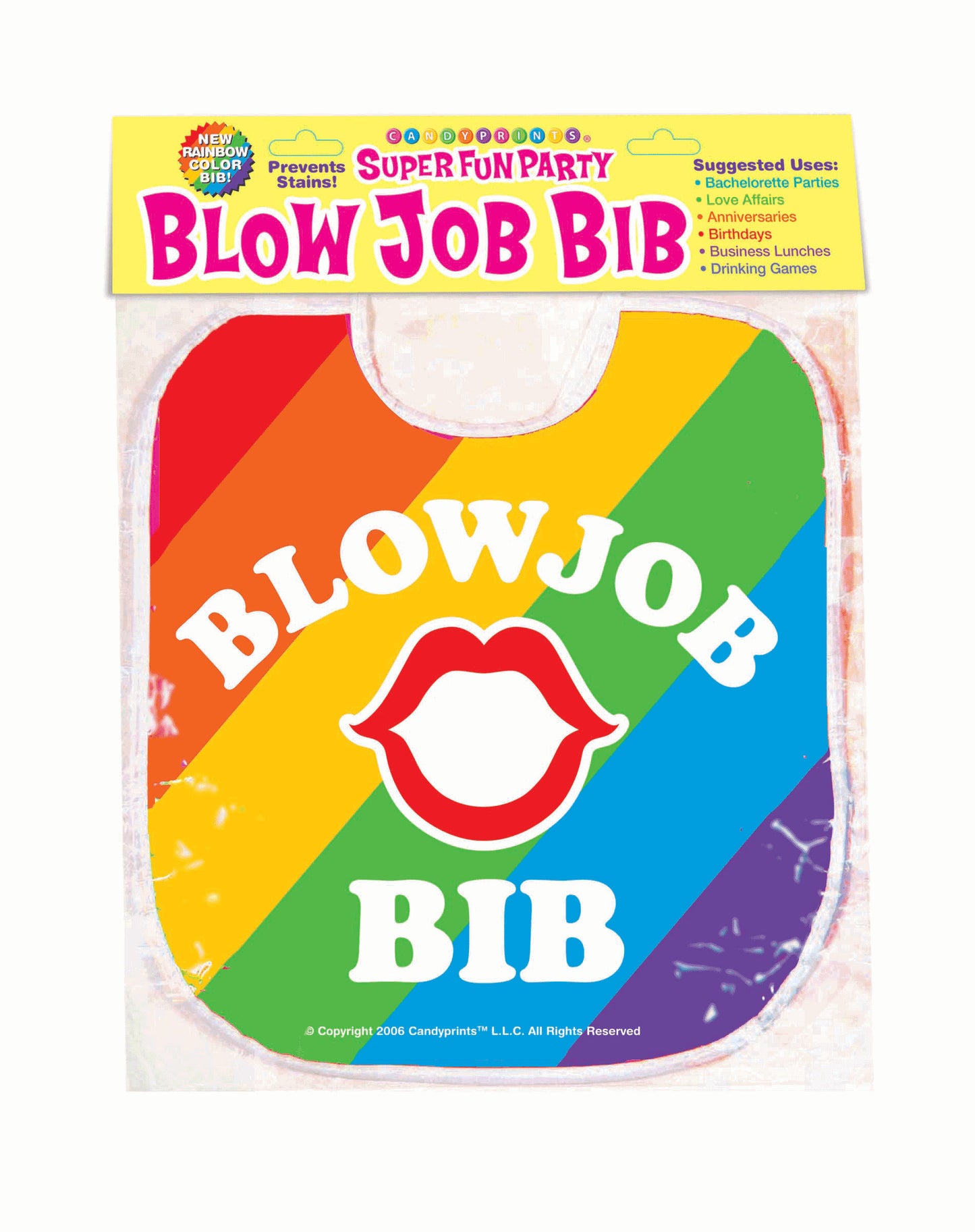 "Blow Job Bib - Rainbow LG-CP1135"