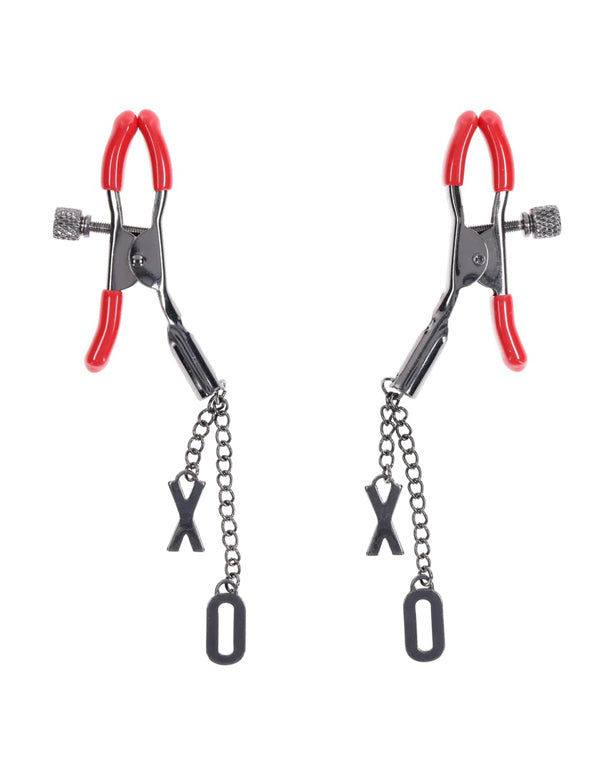 "eX's and Oh's Nipple Clamps SS09983"