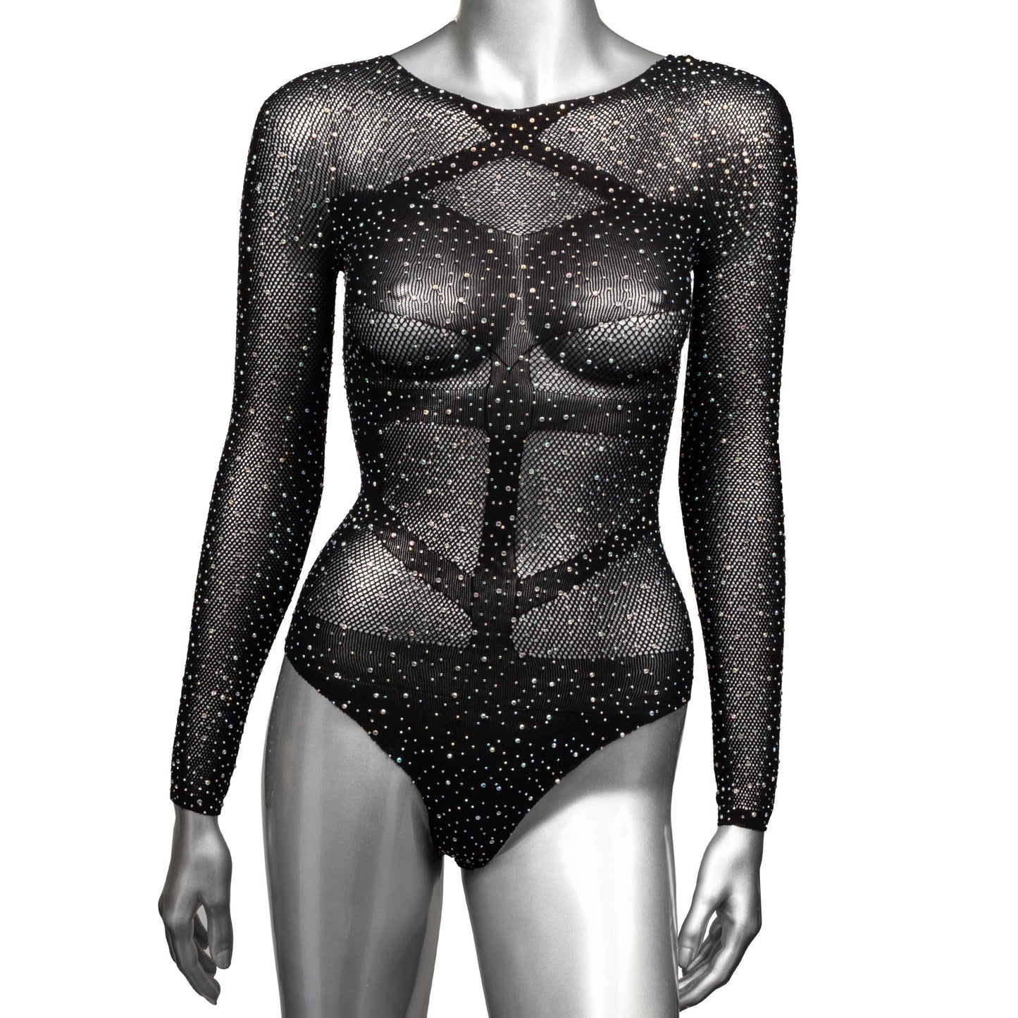 "Radiance Long Sleeve Body Suit - One Size - Black SE3002153"