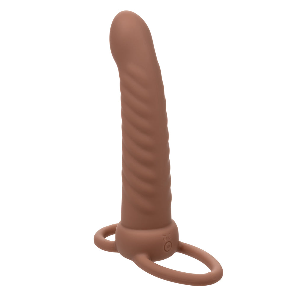 "Performance Maxx Rechargeable Ribbed Dual Penetrator - Brown SE1634113"