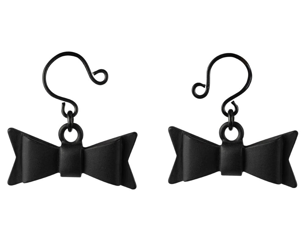 "Bow Tie Nipple Jewelry - Black SS520-29"