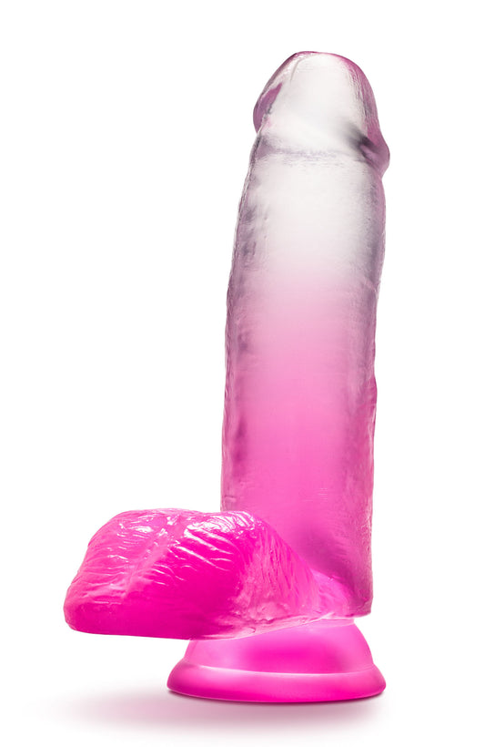 "B Yours - Sugar Magnolia - 7 Inch Dildo - Fuchsia BL-38500"