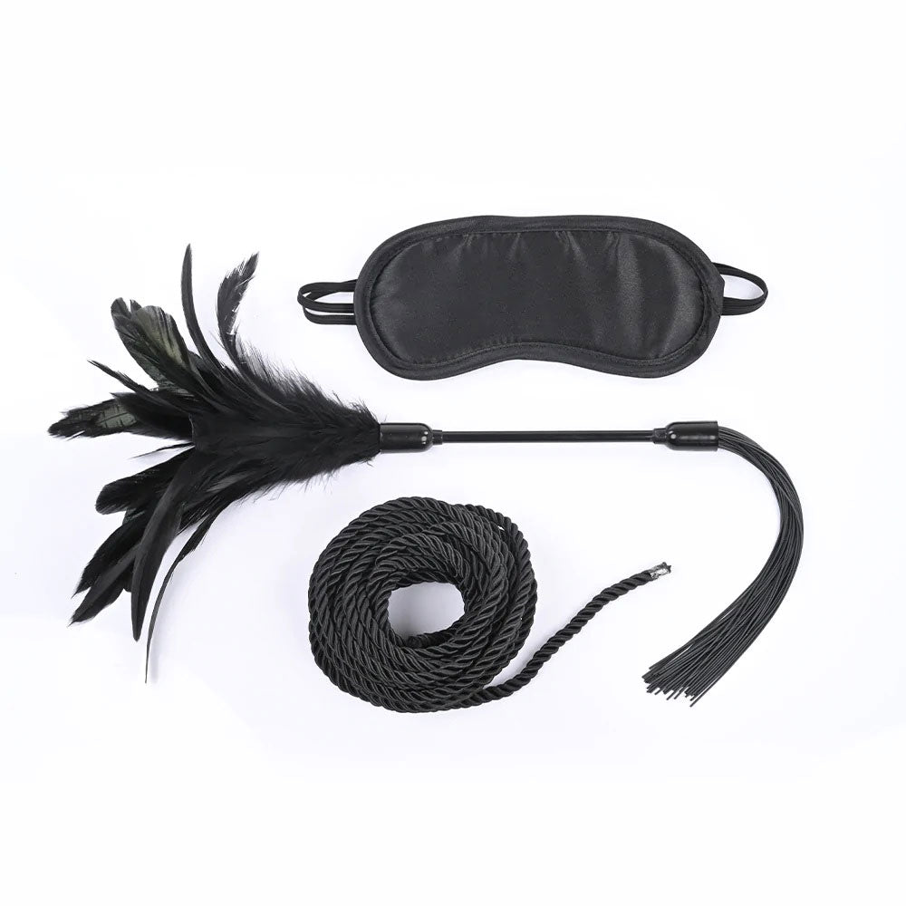 "Shadow Tie and Tickle Kit - Black SS09806"