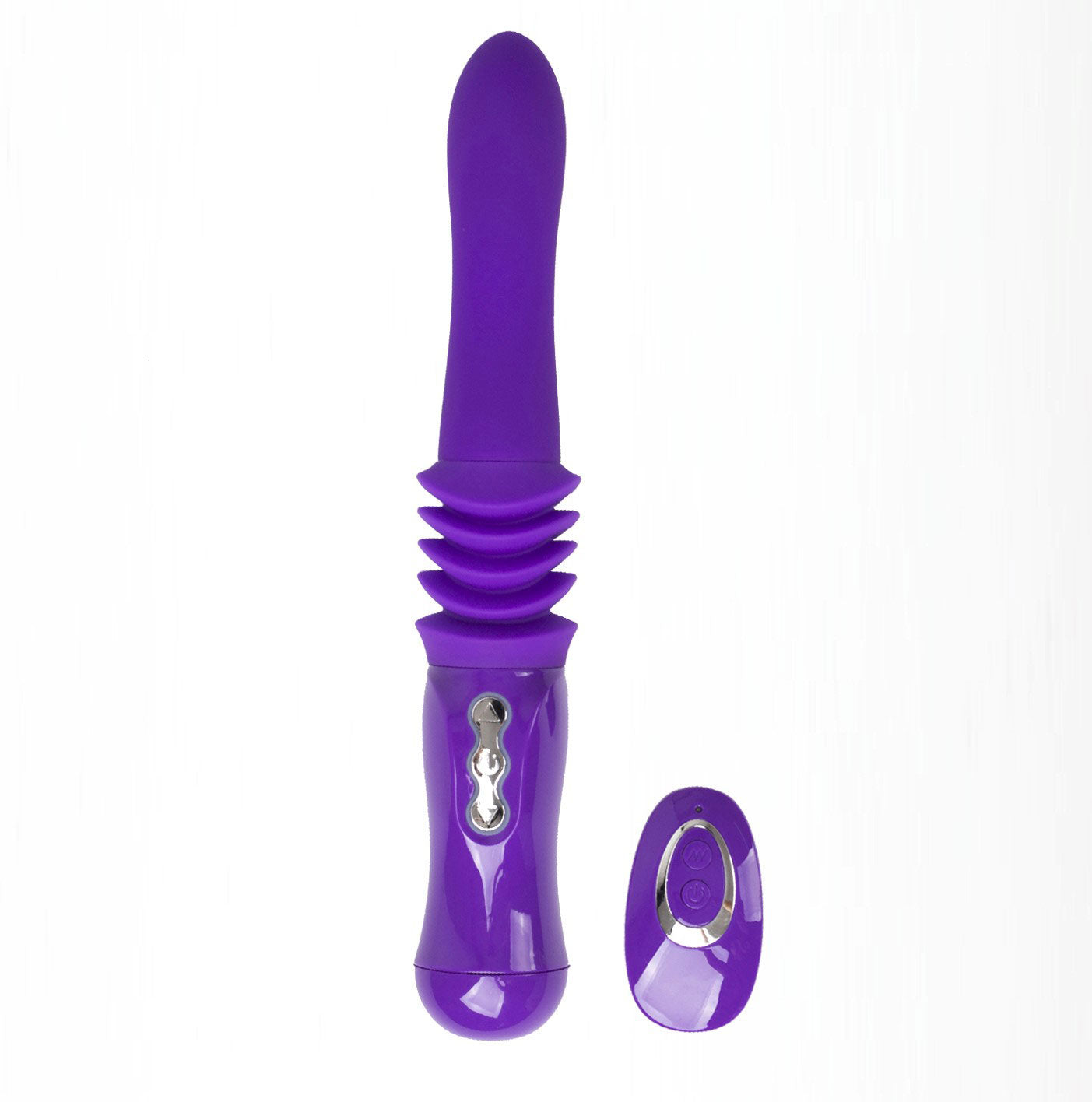 "Monroe USB Rechargeable Silicone Thrusting Portable Love Machine - Purple MTLM15102-L2"