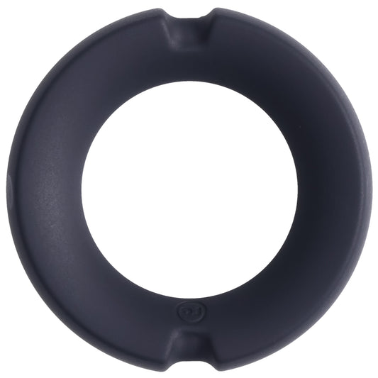 "Merci - the Paradox - Silicone Covered Metal Cock Ring - 35mm - Black DJ2402-38-BX"