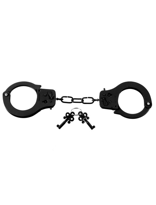 "Fetish Fantasy Series Designer Metal Handcuffs - Black PD3801-23"